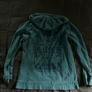 Vintage PPFM Japanese Teal Graphic Hoodie